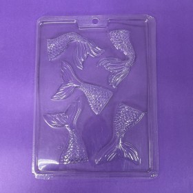 Molde Acetato Colas de Sirena 430 (5 cavidades)